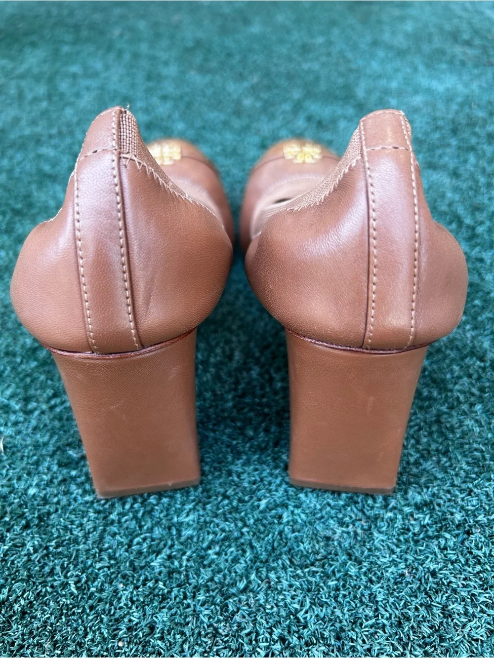 Tory Burch Jolie Pump Leather Tan 6.5